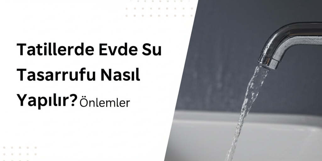 Tatillerde Evde Su Tasarrufu Nasıl Yapılır? Önlemler